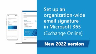 Set up companywide email signatures in Microsoft 365 new 2022 Exchange Online guide [upl. by Quick363]