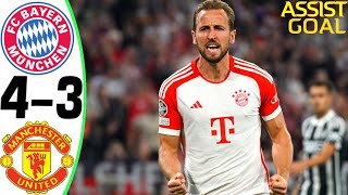 Bayern Munich vs Manchester United 43  All Goals and Highlights  2023 🔥 HARRY KANE [upl. by Llewop]