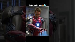 Smart hulk snap by taking advice from Tony Stark and team superheroes 🔥🥶shorts ytshorts marvel [upl. by Minier567]