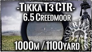 Tikka T3 CTR 65Creedmoor  1000m1100yards Long Range German Gun Stock [upl. by Beeson]