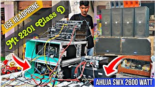 Mt 2201 पर check किया आहूजा 2600 watt bass बहुत तगड़ा बजा ahuja 2600 watt testing nxaudio Mt 2201 [upl. by Solakcin]