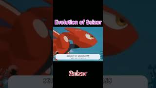 Evolution of ScizorScytherScizorMega ScizorAshPokemonUnique GamerNPshorts [upl. by Bitthia332]