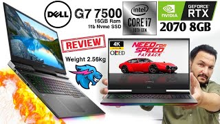 Dell G Series G7 7500 4K Gaming Notebook i710750H RTX 2070 [upl. by Ldnek823]