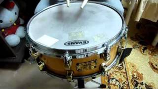 スネアドラム比較（LM400 LM404 YAMAHA MAPLE） [upl. by Nyleak118]