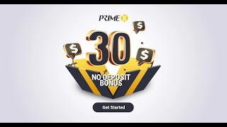 PrimeX offering 30 Forex No Deposit Bonus [upl. by Letch]