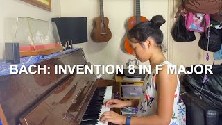 Bach Invention No 8 in F Major  Grade 5 Piano  Played by Jennita T [upl. by Inah633]