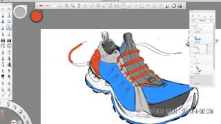 Autodesk Sketchbook Pro  Shoe Sketch [upl. by Attennaj683]