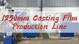 1Meter 3Extrusion Cast Film Machine in India Factory 3Kg to 56Kg PE ClingStretch Film Jumbo Roll [upl. by Dominga]