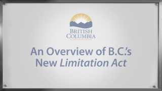 An Overview of BCs New Limitation Act [upl. by Ynitsed]