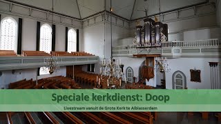 Grote Kerk Alblasserdam 10112024  0930 VM  Doopdienst  ds RW van Mourik [upl. by Atteyram568]