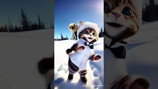 Baby dance  cutest cat dance horn track cat remix cute kitty [upl. by Ahcire881]