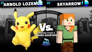 Freezing Point 6  Losers Quarters  Arnold Lozenge Pikachu vs Skyarrow Steve Mii S  Mr GampW [upl. by Alleuqram]