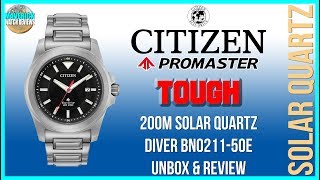 Tough As Nails  Citizen Promaster Tough 200m Solar Quartz Diver BN021150E Unbox amp Review [upl. by Kingsley]