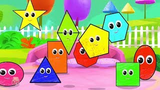 Ten Little Shapes  Shapes Song  Nursery Rhymes  Baby Songs [upl. by Ambrosi546]