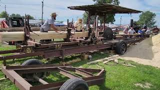 A rare glimpse in the life Amish Cutting wood [upl. by Tomaso]