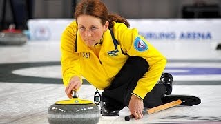 CURLING CANSWE WCF World Mixed Doubles Chp 2014  Group B [upl. by Mace573]