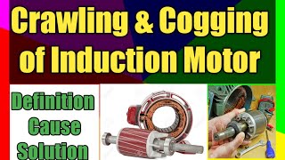 Crawling and Cogging of Induction Motor  Motor not Rotating  Hindi [upl. by Niamart]