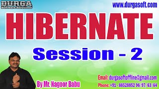 HIBERNATE tutorials  Session  2  by Mr Nagoor Babu On 13052023 6AM IST [upl. by Zapot]