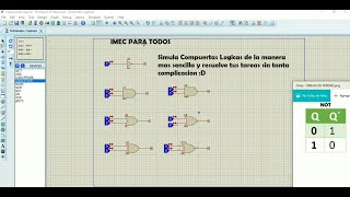Compuertas Logicas en Proteus [upl. by Sausa]