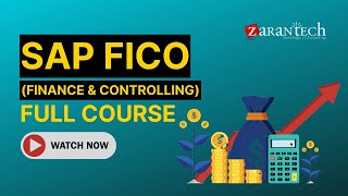 SAP FICO Training  SAP Finance and Controlling Full Course  ZaranTech [upl. by Aikyn520]