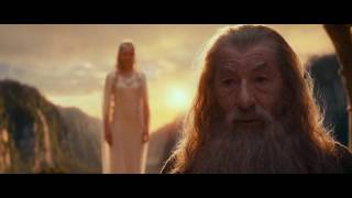 El Hobbit Un Viaje Inespreado 2012  Gandalf y Galadriel Audio Latino [upl. by Anyrtak]