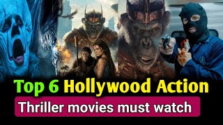 Top 6 Best Hollywood Action thriller movies in 2024 Action thriller movies Action Adventure Movie [upl. by Ttebroc]