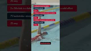 Backstroke Kick Set 2  Add Intensity to Your Kick [upl. by Ecniv]