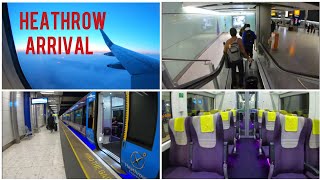 Arrival and Express train to London Paddington Heathrow airport [upl. by Ulani]