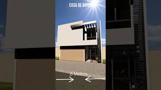 Plano casas modernas de 8x15m [upl. by Ydahs]