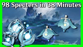 98 Specters in 39 Minutes  Genshin Impact  Material Farm  How to Farm [upl. by Ecirtam]