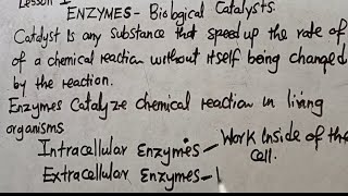 Biology Enzymes Introduction  For Tuitions WhatsApp 260971066747 [upl. by Kcirdled]