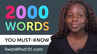 2000 Words Every Swahili Beginner Must Know [upl. by Redmond]