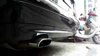 MERCEDES BENZ CLK CARLSSON EXHAUST [upl. by Ellehc]