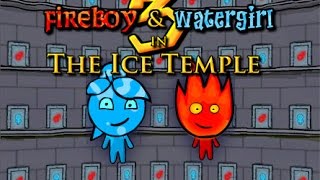 Fireboy and Watergirl 3 The Ice Temple Full Gameplay Walkthrough [upl. by Nallaf927]