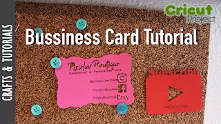 Business Card Tutorial Using Cricut Explorer 2 JohanaCaudiGs [upl. by Enahsed]