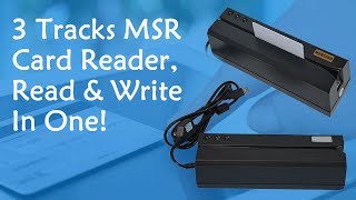 3 Tracks MSR Card Reader ReadampWrite In One  MSR606 [upl. by Baggott710]