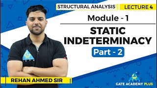 Lecture 4  Module 1  Static Indeterminacy Part  2  Structural Analysis [upl. by Virginie]