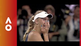 The fight to the top Halep v Wozniacki final  Australian Open 2018 [upl. by Hescock]