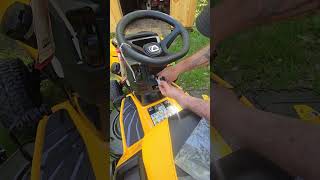 Cub Cadet XT1 hour meter install [upl. by Sral592]