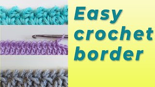 Reverse single crochet edging Crochet stitch tutorial [upl. by Moira]