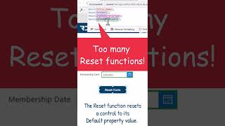 Reset Multiple Controls in Power Apps Quickly with this Pro Tip Shorts [upl. by Nylsej]