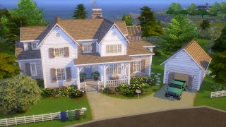 Large Family Country Home 🧑‍🌾  Sims 4 Speed Build  CC LINKS [upl. by Anuaek]