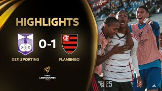 DEFENSOR vs FLAMENGO 01  RESUMEN  CONMEBOL LIBERTADORES SUB 20 2024 [upl. by Saloma]