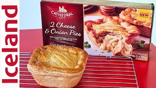 Cathedral City Cheese amp Onion Pie Review  All New from Iceland Store [upl. by Winfred]