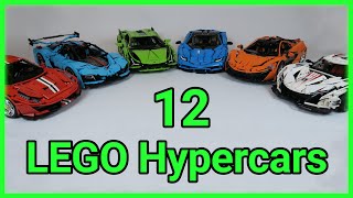 12 LEGO Technic Hypercars [upl. by Ardnuat389]