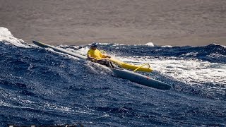 Epic Maui to Lanai downwind outrigger surfing [upl. by Rosamund]