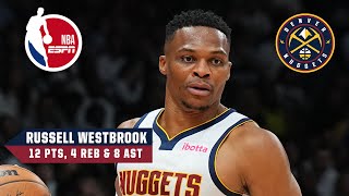 TOP PLAYS from Russell Westbrooks Denver Nuggets preseason debut  NBA on ESPN [upl. by Mcdade989]