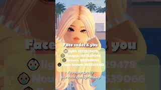 Face code 4 you roblox bloxburgroleplay 2024shorts Berryavenue [upl. by Cyndy]