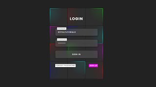 Modern Login Form using Html CSS amp Javascript with Flashlight Hover Effect [upl. by Leal]