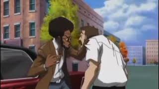 Grandmaster Bushido Brown Beats Up Police Officer  The Boondocks S3 EP5 Clip [upl. by Nerej942]